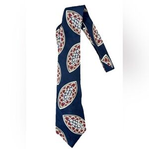 Oscar De La Renta Designer Neckwear Couture Collection Tie Vintage Abstract Navy